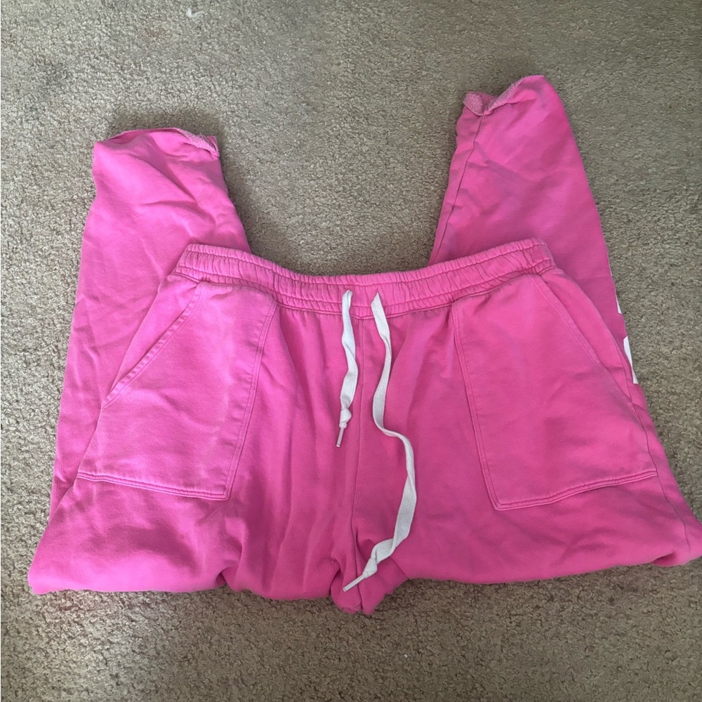 Pink sweatpants